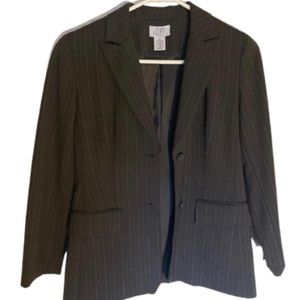 Ann Taylor LOFT | Pinstriped Blazer Petite